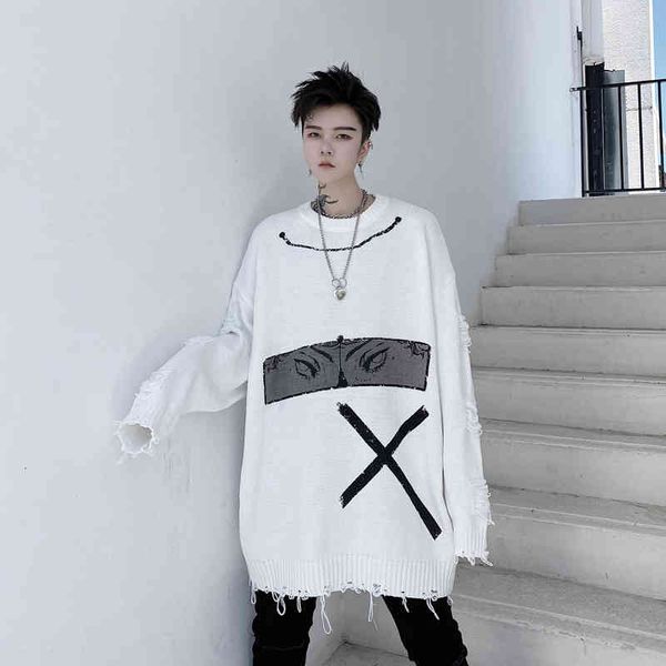 men's sweaters men autumn winter eye print broken hole loose causal pullover male women streetwear hip hop couple knit 7k42, White;black
men's sweaters men autumn winter eye print broken hole loose causal pullover male women streetwear hip hop couple knit 7k42, White;black