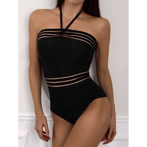 vintage swimsuit mesh swimwear female summer black bathing suit strapless beachwear swimming suits for women 210604, White;black
vintage swimsuit mesh swimwear female summer black bathing suit strapless beachwear swimming suits for women 210604, White;black