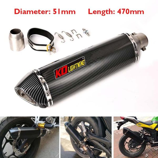 motorcycle exhaust system universal 38-51mm racing muffler escape with removable db killer baffles tip
motorcycle exhaust system universal 38-51mm racing muffler escape with removable db killer baffles tip