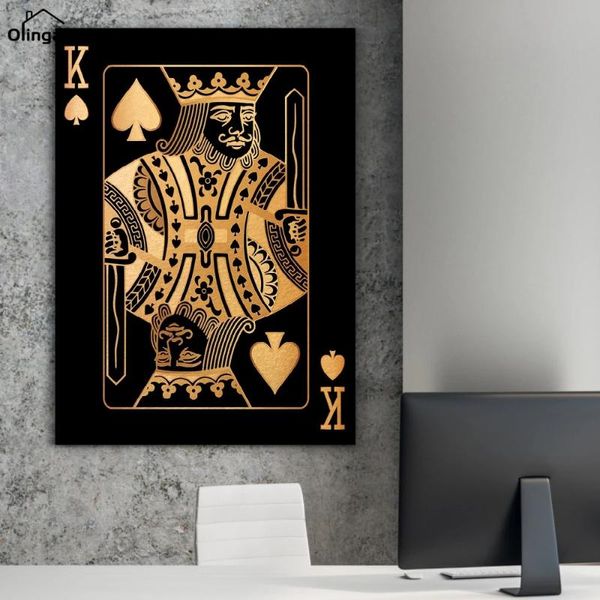 paintings modern black gold figure canvas art picture playing card queen king poster one piece painting room home decoration
paintings modern black gold figure canvas art picture playing card queen king poster one piece painting room home decoration