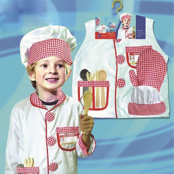 children's chef professional experience service system set cosplay costume halloween 80-110cm, Black;red
children's chef professional experience service system set cosplay costume halloween 80-110cm, Black;red