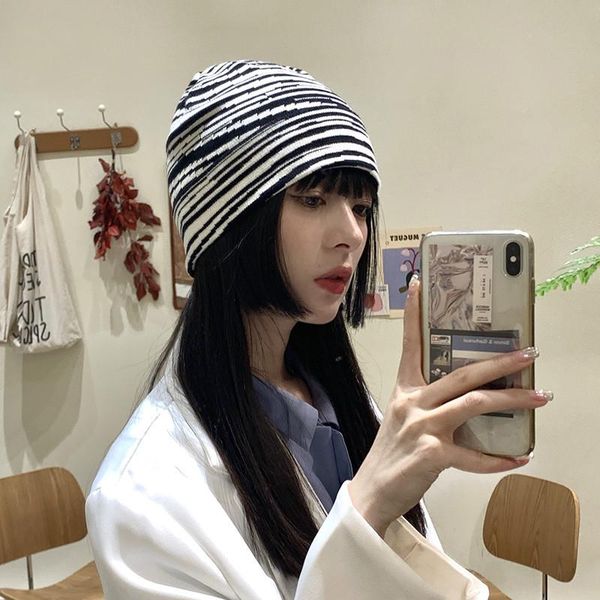 beanie/skull caps women autumn winter knitting wool with zebra stripe protect ear outdoor keep warm beanies c105, Blue;gray
beanie/skull caps women autumn winter knitting wool with zebra stripe protect ear outdoor keep warm beanies c105, Blue;gray