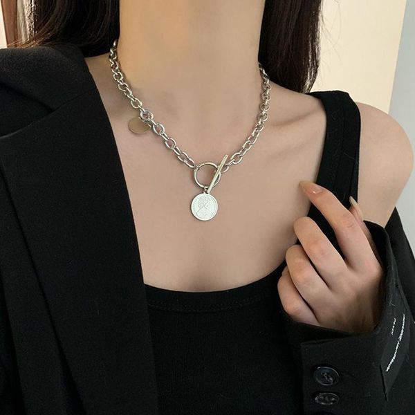 pendant necklaces figaro vintage multi layer coin chain choker necklace women fashion double clavicle fine jewelry, Silver
pendant necklaces figaro vintage multi layer coin chain choker necklace women fashion double clavicle fine jewelry, Silver
