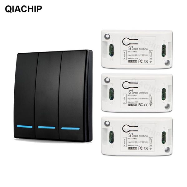 smart home control qiachip 433mhz universal wireless switch light rf remote ac 110v 220v receiver wall panel push button bedroom lamp
smart home control qiachip 433mhz universal wireless switch light rf remote ac 110v 220v receiver wall panel push button bedroom lamp