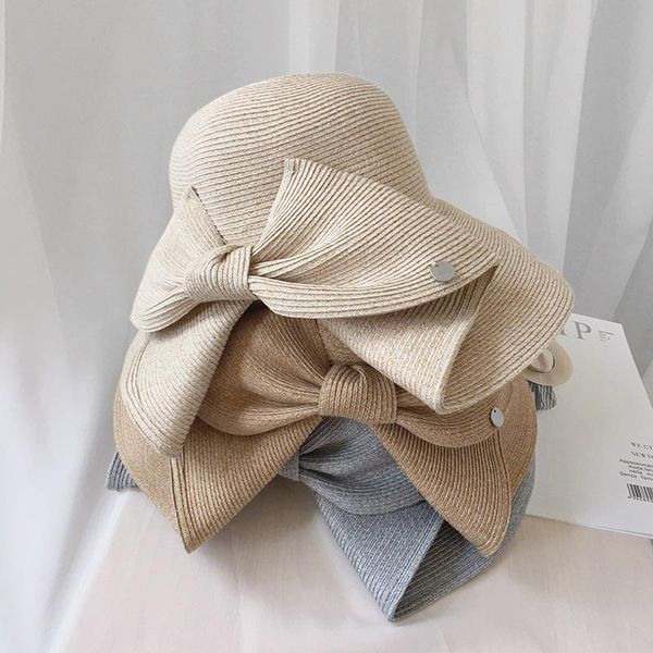 wide brim hats designer brand handmade japan style women summer sun beach straw hat big bow beige foldable flat cap uv cut temperament, Blue;gray
wide brim hats designer brand handmade japan style women summer sun beach straw hat big bow beige foldable flat cap uv cut temperament, Blue;gray