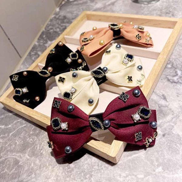 hair clips & barrettes retro fashion temperament geometric bow hairpin clip horsetail pearl crystal zircon sweet metal women's spring, Golden;silver
hair clips & barrettes retro fashion temperament geometric bow hairpin clip horsetail pearl crystal zircon sweet metal women's spring, Golden;silver