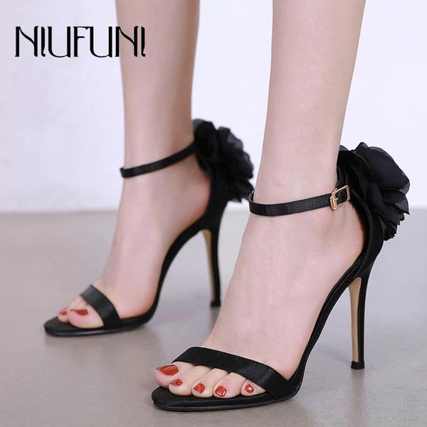 fashion flower belt buckle stiletto women's sandals 2021 summer arrival high heels satin elegant temperament ladies banquet, Black
fashion flower belt buckle stiletto women's sandals 2021 summer arrival high heels satin elegant temperament ladies banquet, Black