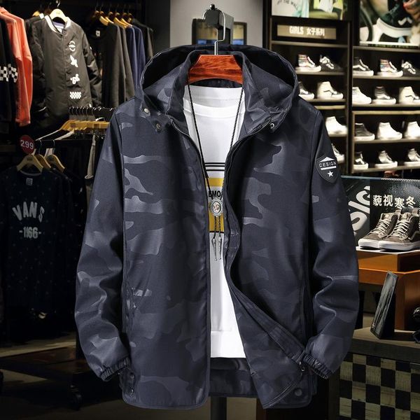 men's jackets mens casual camouflage hoodie jacket men plus size 4xl waterproof windbreaker coat male masculina for, Black;brown
men's jackets mens casual camouflage hoodie jacket men plus size 4xl waterproof windbreaker coat male masculina for, Black;brown