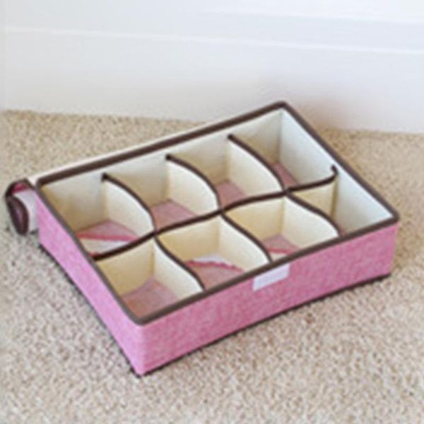 clothing & wardrobe storage 8-grid soft cover underwear box organizer cosmetic case 
clothing & wardrobe storage 8-grid soft cover underwear box organizer cosmetic case