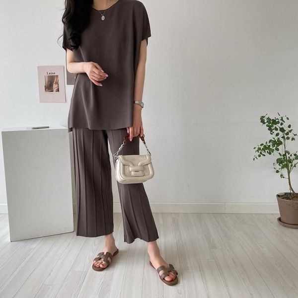 women's two piece pants 2 sets womens outfits spring women t-shirt long sleeve high waist wide leg trousers set office, White
women's two piece pants 2 sets womens outfits spring women t-shirt long sleeve high waist wide leg trousers set office, White