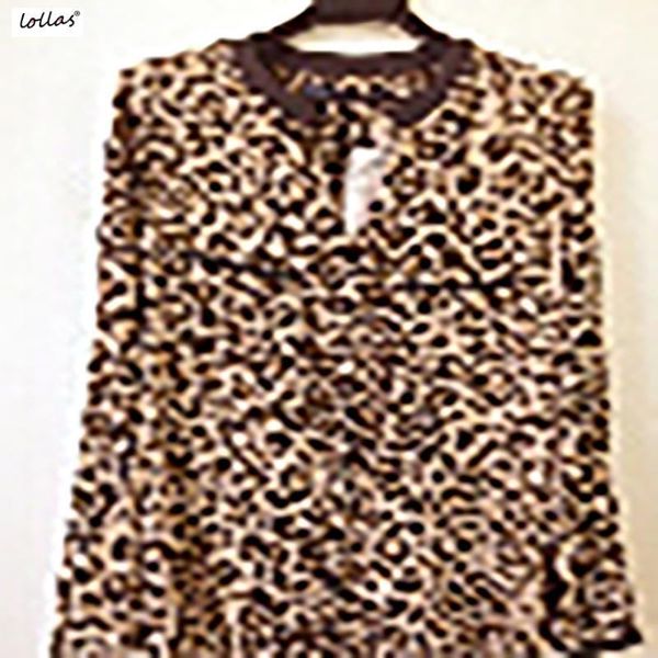 black leopard chiffon long sleeve shirt with front pocket stand collar women's blouses & shirts, White
black leopard chiffon long sleeve shirt with front pocket stand collar women's blouses & shirts, White