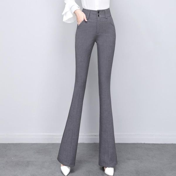 women's pants & capris classic gray women office lady high waist flare casual solid black suit straight trousers streetwear clothing fe, Black;white
women's pants & capris classic gray women office lady high waist flare casual solid black suit straight trousers streetwear clothing fe, Black;white