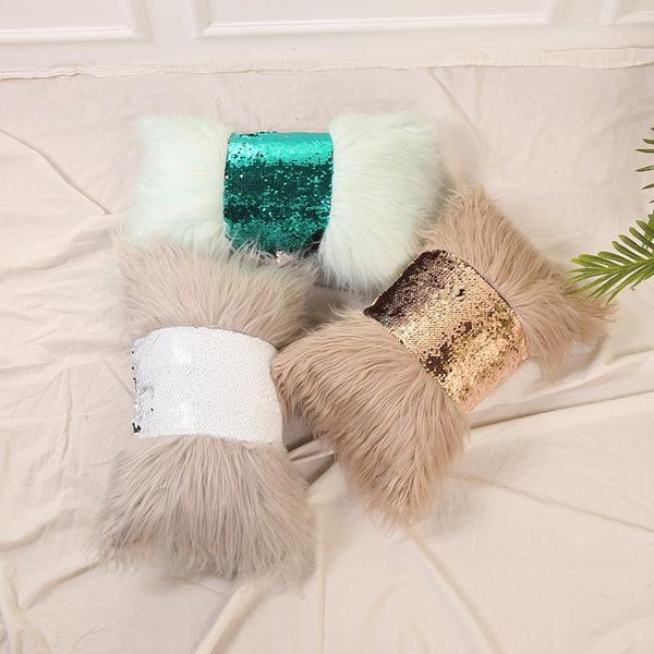 cushion/decorative pillow nordic ins light luxury waist pillowcase personality long hair stitching sequined cushion cover living room sofa h
cushion/decorative pillow nordic ins light luxury waist pillowcase personality long hair stitching sequined cushion cover living room sofa h