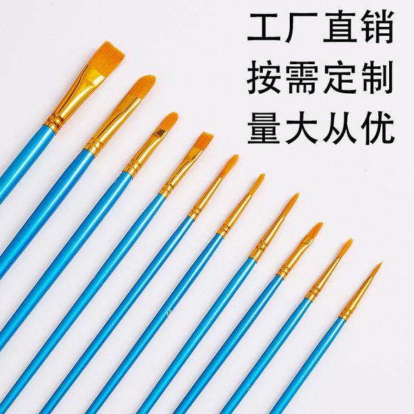 painting pens line drawing acrylic water powder watercolor pen 10 pearlcent blue oil painting set nylon wool brush, Black;red 
painting pens line drawing acrylic water powder watercolor pen 10 pearlcent blue oil painting set nylon wool brush, Black;red