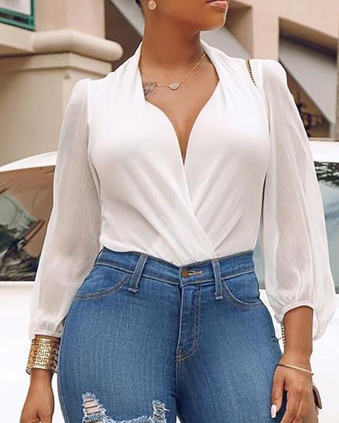 women's jumpsuits & rompers deep v-neck long sleeve ruched wrap bodysuit women one piece 2021, Black;white
women's jumpsuits & rompers deep v-neck long sleeve ruched wrap bodysuit women one piece 2021, Black;white