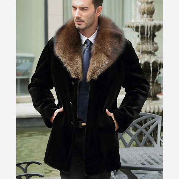 Men's Fur & Faux Solid Vetement Winter Overcoats Office Long Plus Size Big Collar Coats for Males 2I96, Black
Men's Fur & Faux Solid Vetement Winter Overcoats Office Long Plus Size Big Collar Coats for Males 2I96, Black