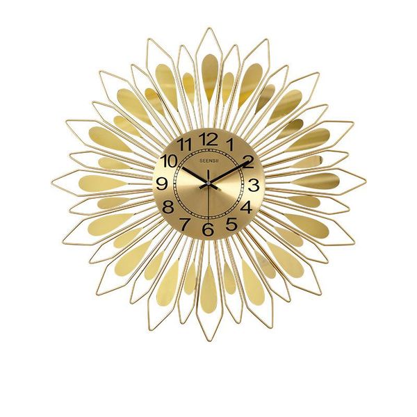 gold luxury large wall clock living room home decor metal fashion modern watches mute quartz creative zegary gift clocks
gold luxury large wall clock living room home decor metal fashion modern watches mute quartz creative zegary gift clocks