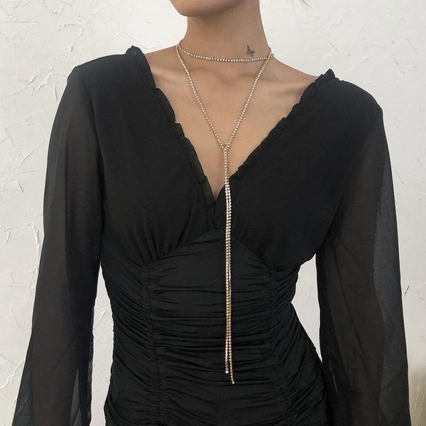 chains tassel choker necklace women multilayer necklaces woman european party trendy pendant jewelry gold color zinc alloy naszyjnik, Silver
chains tassel choker necklace women multilayer necklaces woman european party trendy pendant jewelry gold color zinc alloy naszyjnik, Silver