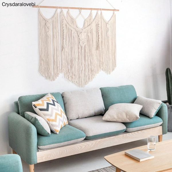 tapestries macrame wall hanging handwoven bohemian cotton rope boho tapestry home decor without sticks
tapestries macrame wall hanging handwoven bohemian cotton rope boho tapestry home decor without sticks