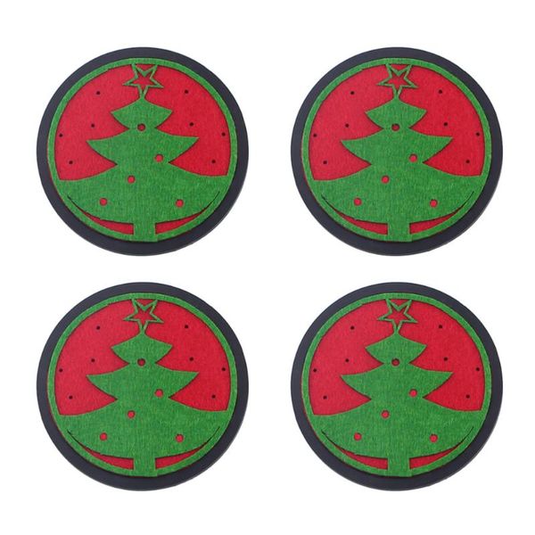 mats & pads 4pcs christmas round cup mat silicone and felt heat insulation coasters non-slip decorative placemats (black snowflake)
mats & pads 4pcs christmas round cup mat silicone and felt heat insulation coasters non-slip decorative placemats (black snowflake)