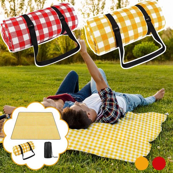 outdoor pads 200*200cm red yellow plaid foldable waterproof and moistureproof comfortable portable travel camping beach picnic mat#g4
outdoor pads 200*200cm red yellow plaid foldable waterproof and moistureproof comfortable portable travel camping beach picnic mat#g4