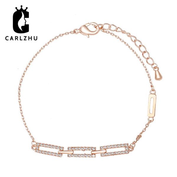 sweet simple rose gold plated cubic zirconia hollow rectangle link chain bracelet for women girls valentine's day gift jewelry link,, Black
sweet simple rose gold plated cubic zirconia hollow rectangle link chain bracelet for women girls valentine's day gift jewelry link,, Black