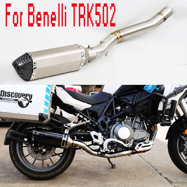 exhaust motorcycle full system slip-on for benelli trk502 muffler escape mid tube db killer trk 502 be050
exhaust motorcycle full system slip-on for benelli trk502 muffler escape mid tube db killer trk 502 be050