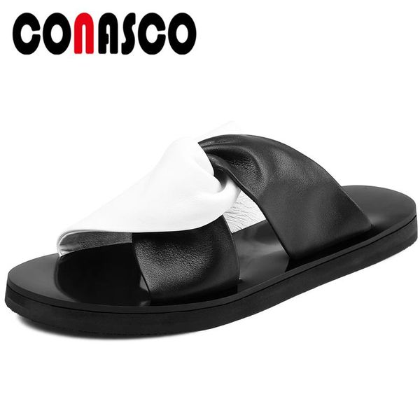 sandals conasco 2021 summer fashion concise casual women sheepskin slippers cross-tied pleated flat with slip-on shoes woman, Black
sandals conasco 2021 summer fashion concise casual women sheepskin slippers cross-tied pleated flat with slip-on shoes woman, Black