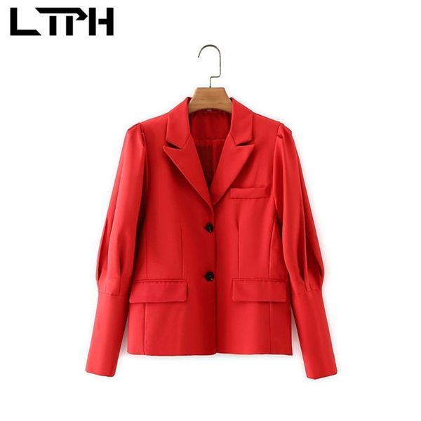ltph vintage lamb leg sleeve suit blazer lapel solid color women blazers coat simple all-match jackets spring autumn 210423, White;black
ltph vintage lamb leg sleeve suit blazer lapel solid color women blazers coat simple all-match jackets spring autumn 210423, White;black