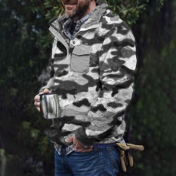men's hoodies & sweatshirts turn-down collar fluffy pullover long sleeve autumn winter thicken plush men sweatshirt outerwear, Black
men's hoodies & sweatshirts turn-down collar fluffy pullover long sleeve autumn winter thicken plush men sweatshirt outerwear, Black