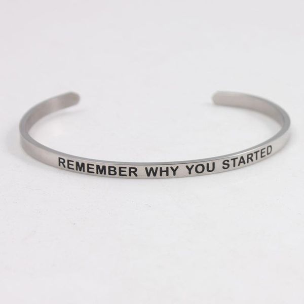 bangle 2021 remember why you stared stainless steel inspirational positive quote cuff mantra bracelets & bangles for women gifts, Black
bangle 2021 remember why you stared stainless steel inspirational positive quote cuff mantra bracelets & bangles for women gifts, Black