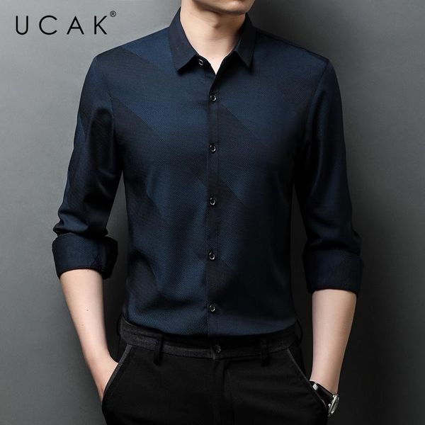 men's casual shirts ucak brand autumn classic striped long sleeve men clothing fashion style streetwear soft shirt clothes homme u6252, White;black
men's casual shirts ucak brand autumn classic striped long sleeve men clothing fashion style streetwear soft shirt clothes homme u6252, White;black