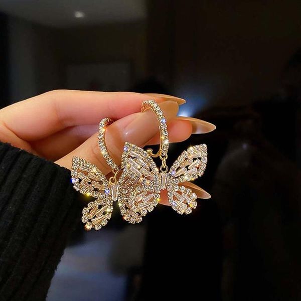 dangle & chandelier style golden butterfly zircon crystal earrings for women blue rhinestone weddings party jewelry accessories, Silver
dangle & chandelier style golden butterfly zircon crystal earrings for women blue rhinestone weddings party jewelry accessories, Silver