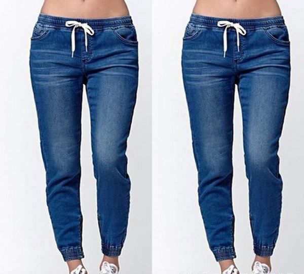 for women's trousers high waist autumn jeans ccowboy pencil, Blue 
for women's trousers high waist autumn jeans ccowboy pencil, Blue