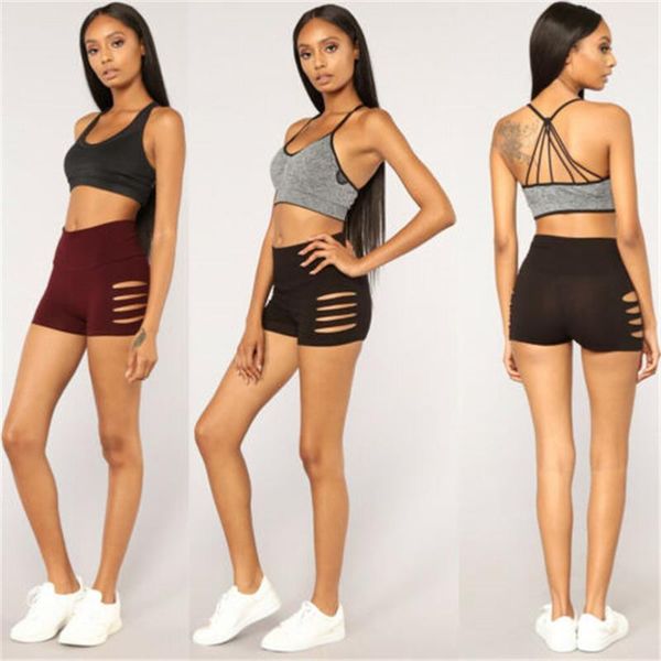 gym sports slim fit hole womens short casual solid color dance beach stretchy workout bottoms s m xl, White;black
gym sports slim fit hole womens short casual solid color dance beach stretchy workout bottoms s m xl, White;black