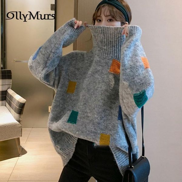 female turtleneck sweaters km066 fashion argyle pattern knitting pullovers long sleeve sweater ladies loose knitted women's, White;black
female turtleneck sweaters km066 fashion argyle pattern knitting pullovers long sleeve sweater ladies loose knitted women's, White;black