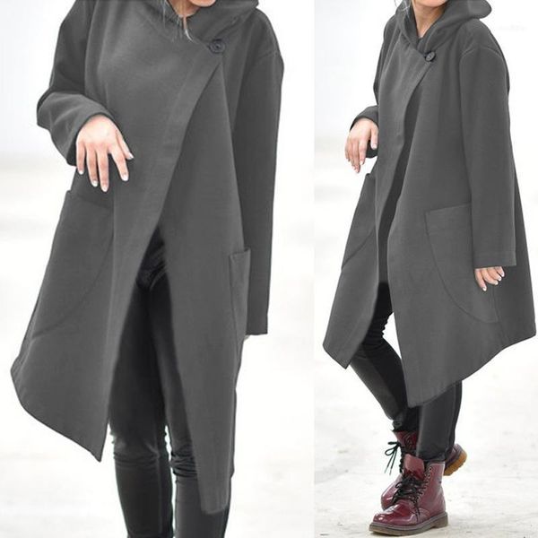 celmia women fashion asymmetrical jackets 2021 autumn long sleeve hooded coats casual loose sweatshirts parka s-5xl outwear1, Black;brown
celmia women fashion asymmetrical jackets 2021 autumn long sleeve hooded coats casual loose sweatshirts parka s-5xl outwear1, Black;brown