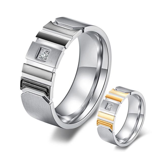 wedding rings fashion ring for women men matte finished stainless steel bands + cubic zirconia jewelry, Slivery;golden
wedding rings fashion ring for women men matte finished stainless steel bands + cubic zirconia jewelry, Slivery;golden