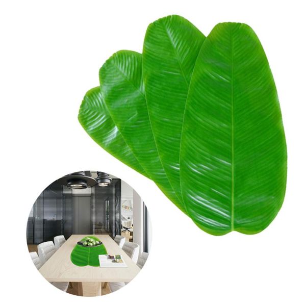 mats & pads 4pcs simulation banana leaf placemat table mat artificial leaves or hawaiian luau jungle party supplies decorations (green
mats & pads 4pcs simulation banana leaf placemat table mat artificial leaves or hawaiian luau jungle party supplies decorations (green