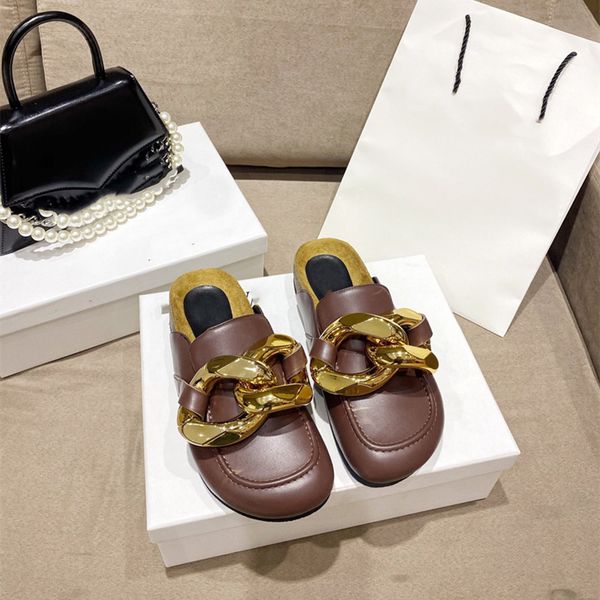 2021 summer new women's wear muller shoes lefu shoes niche fashion metal chain decoration baotou half slippers women ysj, Black
2021 summer new women's wear muller shoes lefu shoes niche fashion metal chain decoration baotou half slippers women ysj, Black