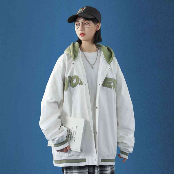 1305-y003-p85-control 108 spring new hooded letter embroidered jacket, Black;brown
1305-y003-p85-control 108 spring new hooded letter embroidered jacket, Black;brown
