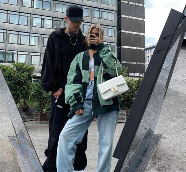 women's jackets green patchwork college high street vintage baseball jacket women 2021 spring letter embroidery oversized, Black;brown
women's jackets green patchwork college high street vintage baseball jacket women 2021 spring letter embroidery oversized, Black;brown