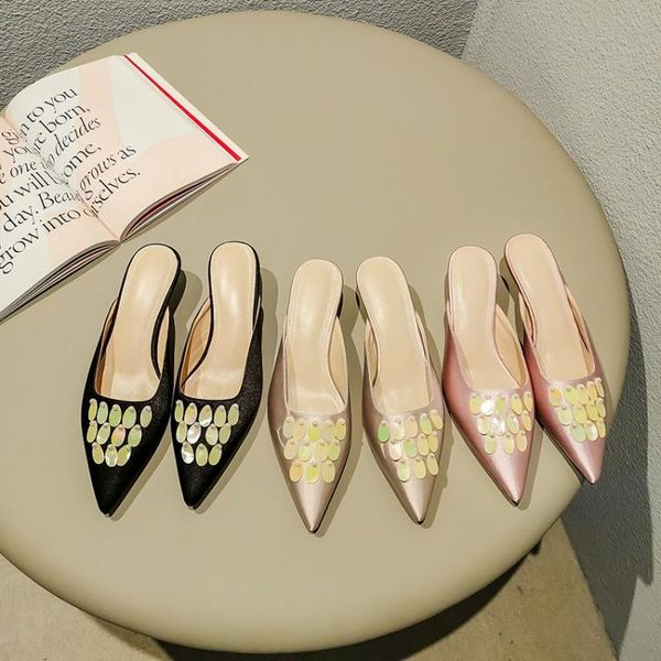 slippers gpokhds 2021 women cloth summer rome style pink color pointed toe crystal spike heels high sandals party dress, Black
slippers gpokhds 2021 women cloth summer rome style pink color pointed toe crystal spike heels high sandals party dress, Black