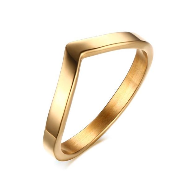 cluster rings for women simple v shape ring party gold-color titanium stainless steel fashion jewelry cadeau maitresse, Golden;silver
cluster rings for women simple v shape ring party gold-color titanium stainless steel fashion jewelry cadeau maitresse, Golden;silver
