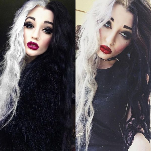 synthetic wigs oley product black white deep wave lace front wig heat resistant straight and braided cosplay for women
synthetic wigs oley product black white deep wave lace front wig heat resistant straight and braided cosplay for women