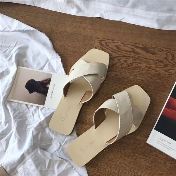 solid shallow summer flat slides women open outside toe slippers leisure ladies shoes, Black
solid shallow summer flat slides women open outside toe slippers leisure ladies shoes, Black