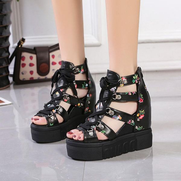 sandals zapatos de cuña ocio para mujer, zapatillas estampación en caliente, sandalias con cordones tacón alto informales, Black
sandals zapatos de cuña ocio para mujer, zapatillas estampación en caliente, sandalias con cordones tacón alto informales, Black
