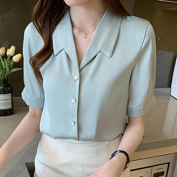 women's blouses & shirts shirt design sense french short sleeve chiffon foreign style fashion temperament v-neck drape suit top, White
women's blouses & shirts shirt design sense french short sleeve chiffon foreign style fashion temperament v-neck drape suit top, White