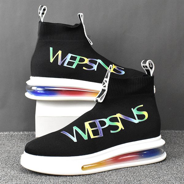 brand designer men knitted sock shoes air cushion hip hop sneakers spring autumn casual flats ankle boots business wedding walking loafers y, Black
brand designer men knitted sock shoes air cushion hip hop sneakers spring autumn casual flats ankle boots business wedding walking loafers y, Black