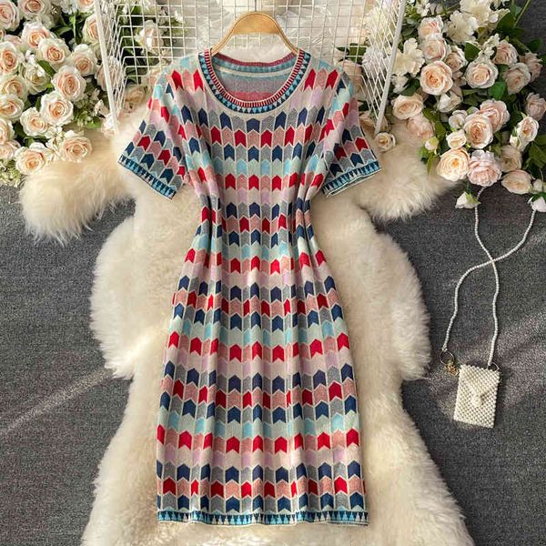 casual dresses summer 2021 sweet fashion short sleeve slim mini women plaid knitted sweater robe femme vestidos f0ch, Black;gray
casual dresses summer 2021 sweet fashion short sleeve slim mini women plaid knitted sweater robe femme vestidos f0ch, Black;gray